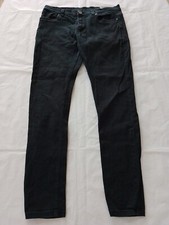 Mens Jeans Primark W34 L32 Super Skinny Fit Black 24144