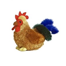 NEW AURORA FLOPSIES PLUSH COCKEREL CUDDLY SOFT HEN TOY CHICKEN TEDDY