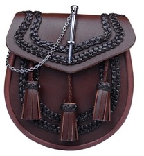 Handmade sporran brown - sporran,