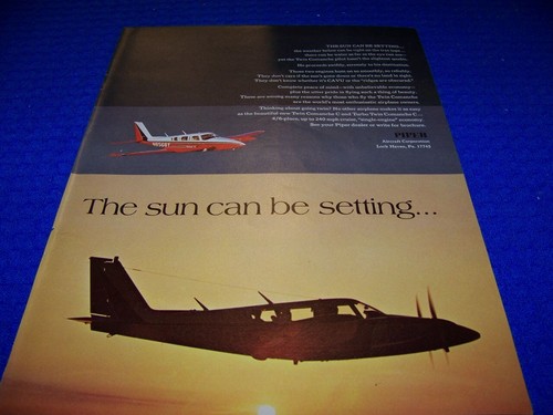 1969 piper twin - twin, c