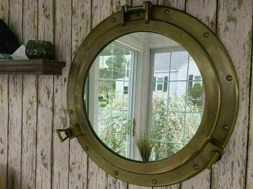 Antique porthole nautical - "antique,