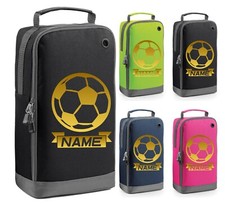 Personalised Your Name Football Boot Bag, PE Gym Kids School Sports Kit Bag