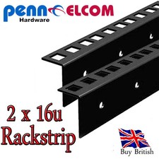 2 x 16U 19 Inch Rack Strip