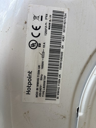 Hotpoint washing machine - hotpoint,