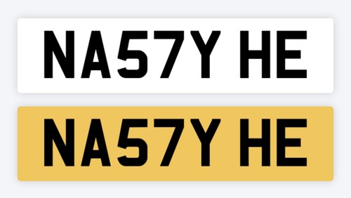 Nasty private number plate - number,