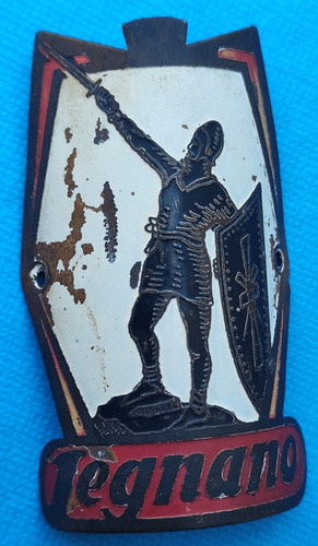 Head badge legnano - legnano, brass