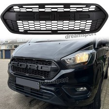 Front Grille W/Letters For Ford Transit Custom 2018-2023 Trail Grill Matte Black