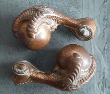 2 x Antique Eagle Claw/Talon &