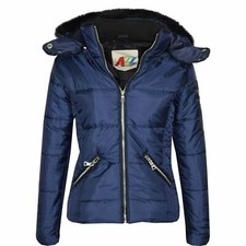 Kids Quilted Puffer Coat Faux