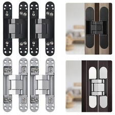 2X Easy Mount For Heavy Duty Concealed Door Hinge Hinges Full overlay 25MM