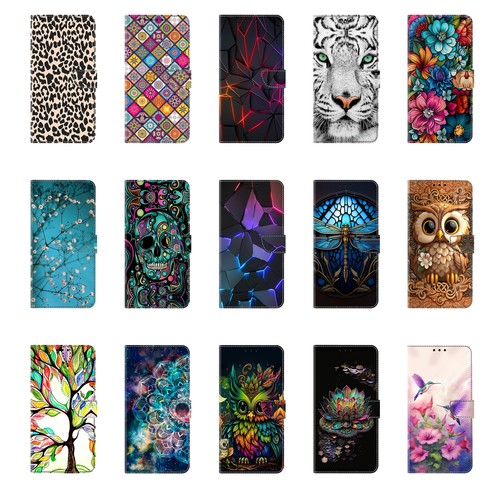 Printed leather case for - case, honor