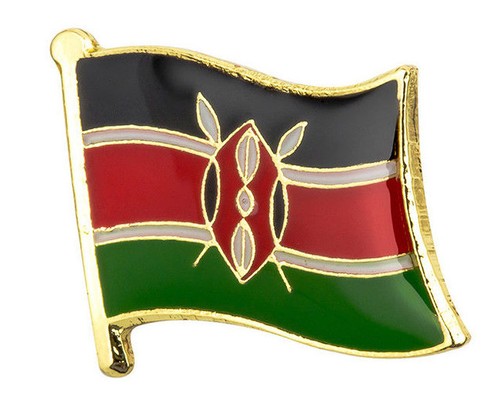 Kenya flag lapel - flag,