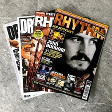 4 x Vintage Drum Magazines featuring John and Jason Bonham of Led Zeppelin