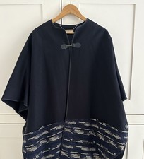 BEAUTIFUL DESIGNER SESSUN WOOL WOVEN PONCHO CAPE JACKET OSFA GOLD  8-16 RRP £375