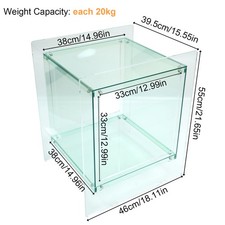 Acrylic End Table Square Cube