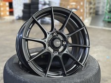 New 15x7J Advanti STORM S1 BLACK (4 Wheel) 4x114.3 HONDA TOYOTA ACURA CHEVROLET