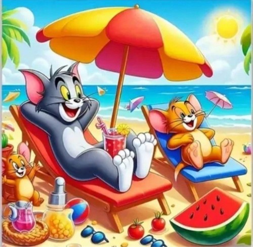 Tom and jerry - jerry, stamped