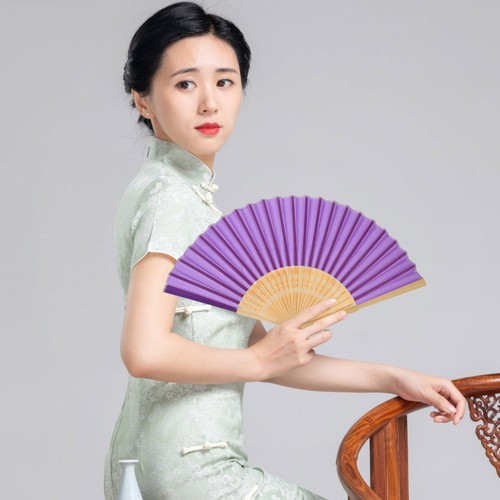Pcs chinese style hand fan - 4,
