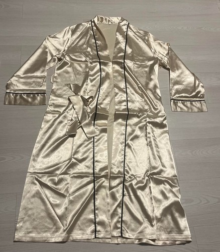 Ladies satin long robe - ladies,