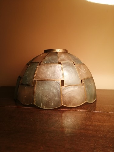 Vintage capiz shell - lamp, shade