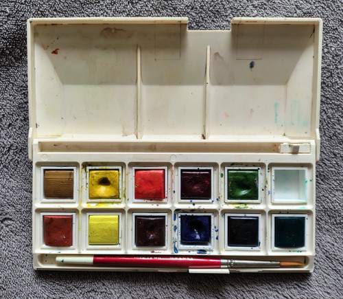 Vintage rowney watercolour - vintage,