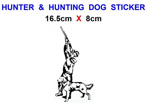 Hunter hunting dog sticker - &,