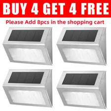 Solar Powered LED Light Garden Wall Motion Sensor Lamp Outdoor Fence Xmas Bright