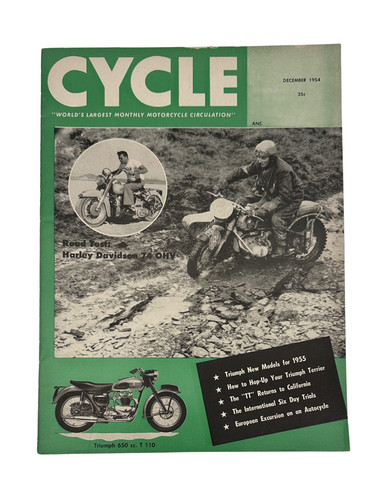 Cycle magazine december 1954 - cycle,