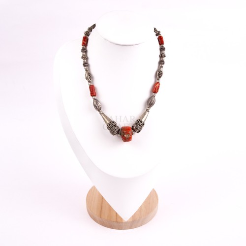 Coral red natural beaded - coral,
