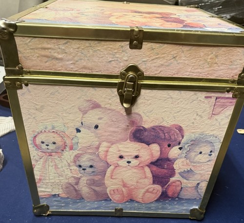 Vintage wooden toy box - toy, storage