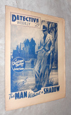 DETECTIVE WEEKLY. DEC 24th 1938. CRIME & MYSTERY STORY MAGAZINE. ILLUSTRATED