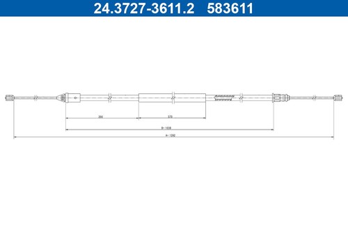 Brake cable for renault wind - brake,