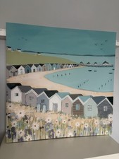 Large Coastal Canvas Beach