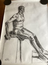 Set Of 3 Original Charcoal
