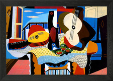 Picasso Mandolin Guitar Framed