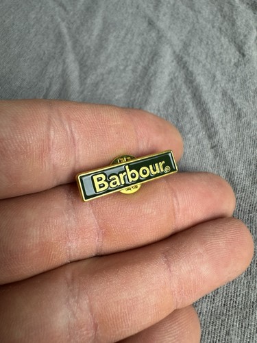 Barbour green and gold enamel - and,
