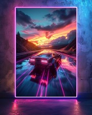 Retro sports car poster - sports,
