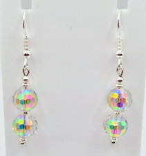 CRYSTAL AB BEADED SILVER