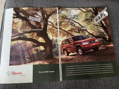 1998 isuzu trooper page ad - isuzu, 2