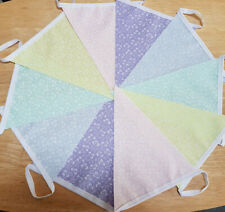Rainbow Pastel Unicorn Fabric Bunting Bundle 20ft /6m Easter Spring Multi