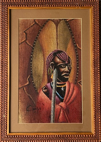 African tribal warrior - african,