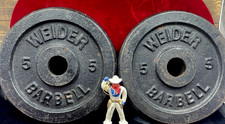 Vintage (2) 5lb Weider Weights