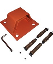 Motorcycle Security Ground Anchor Heavy Duty - Orange