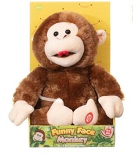 Funny Face Monkey Plush Toy