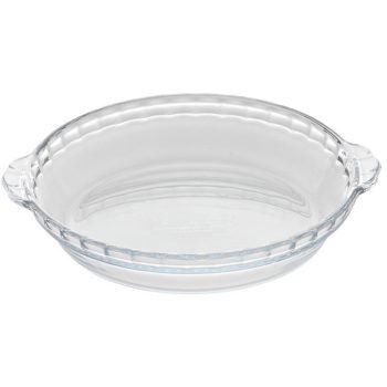 Pyrex glass cake pie dish - cake,
