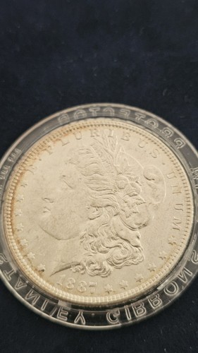1887 silver morgan dollar coin - morgan,