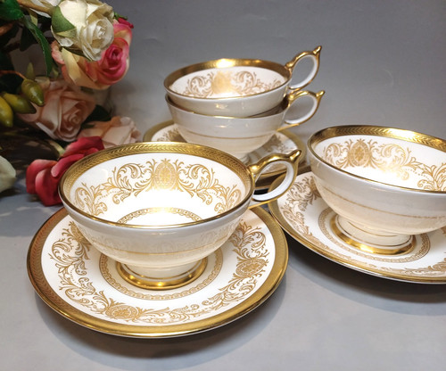 Aynsley imperial gold tea - gold",