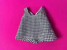 Sindy sister Patch Home for the Day dress 1966 houndstooth mini tunic 9P54 black