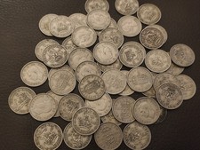 50 X One Shilling UK coins