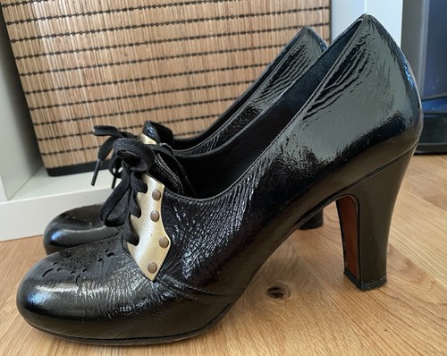 Chie mihara black patent - chie,